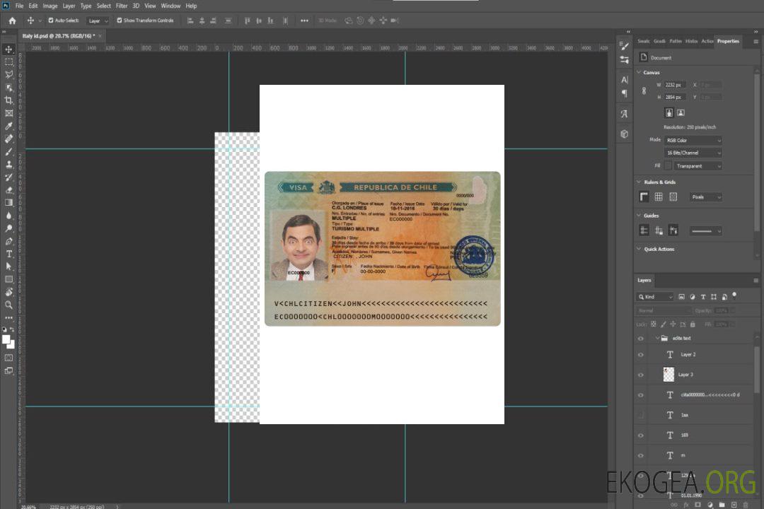 Visa touristique CHILI template Visa touristique CHILI template